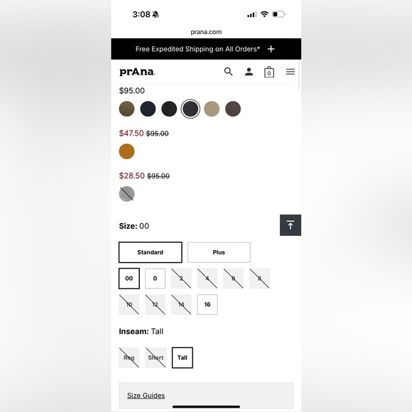NWT Prana Halle Straight Pant 2 (Coal - Sold Out online) - Picture 6 of 9